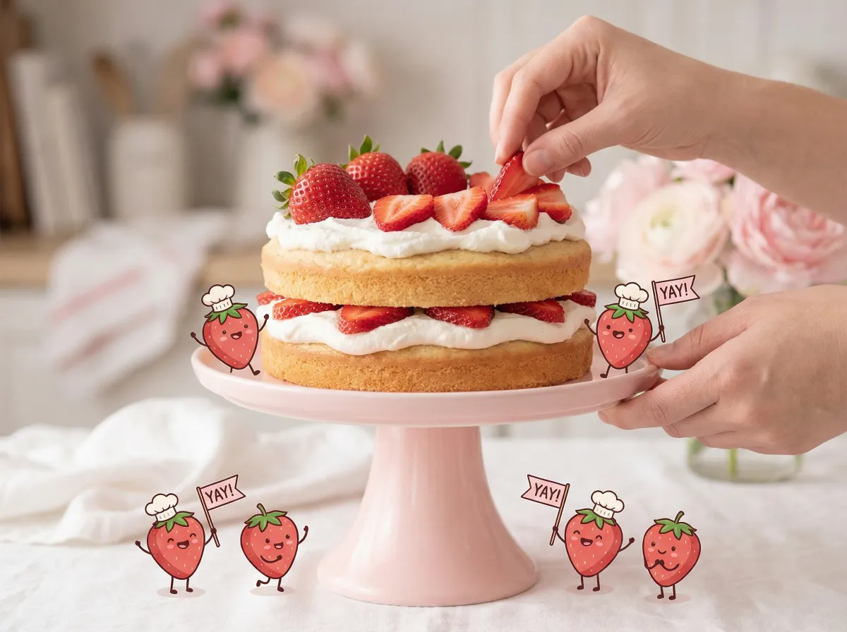 水果派 视频：草莓裸蛋糕制作